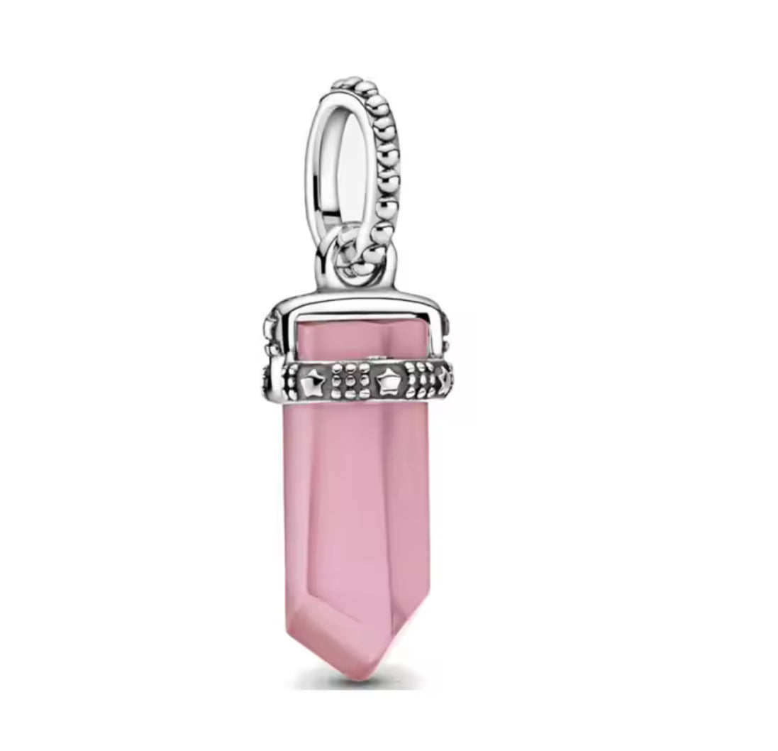 Charm rosa cuarzo