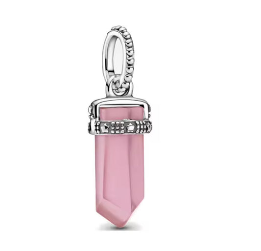 Charm rosa cuarzo