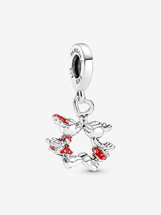 Charm Colgante Beso de Mickey y Minnie Mouse de Disney